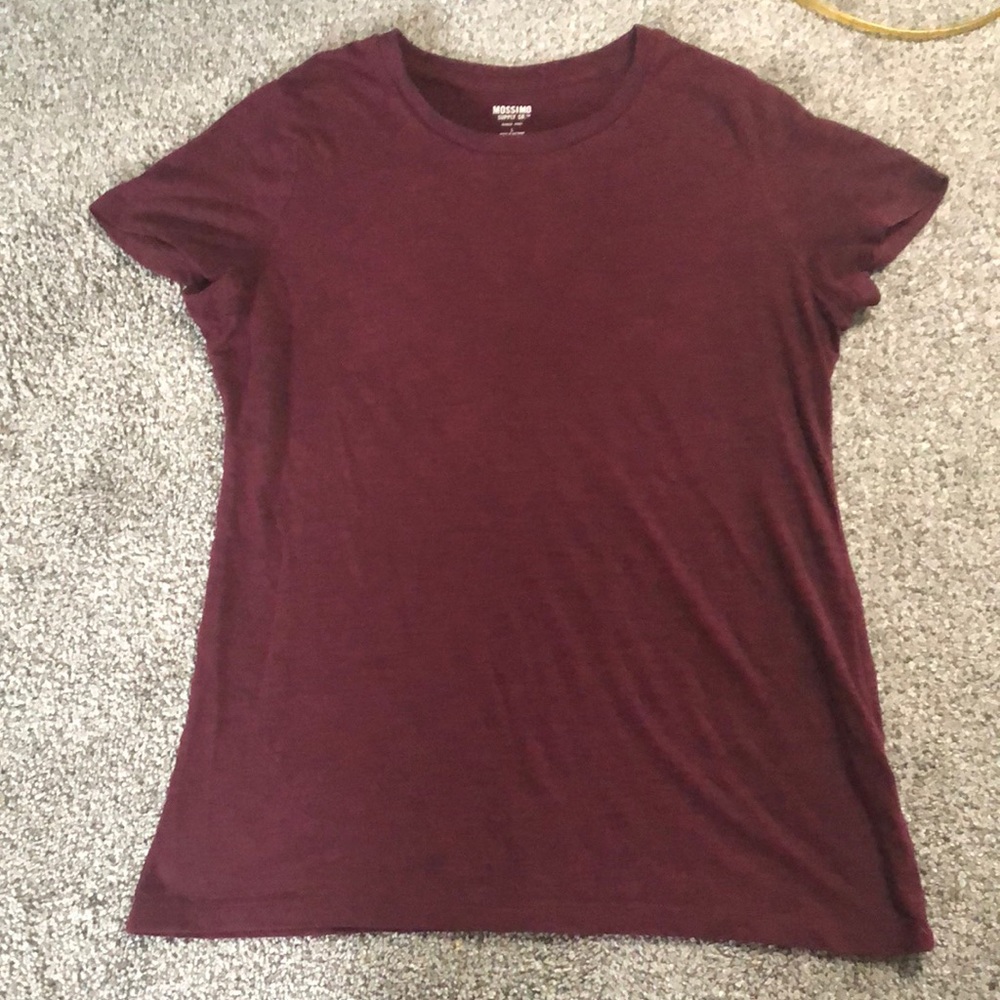 Maroon Crewneck Top